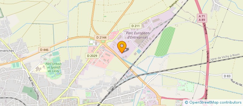 localisation de l'entreprise SI D'ASSAINISSEMENT DE LA MORGE ET DU CHAMBARON à RIOM