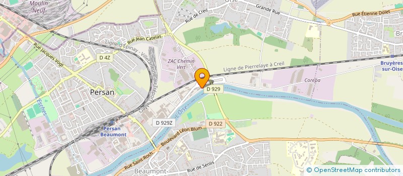 localisation de l'entreprise SI D'ASSAINISSEMENT DE PERSAN, BEAUMONT ET ENVIRONS à PERSAN
