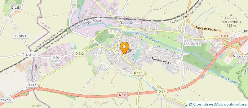localisation de l'entreprise SI D'ASSAINISSEMENT HOUDAN - MAULETTE à HOUDAN