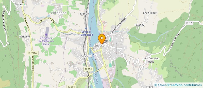 localisation de l'entreprise SI D'ELECTRICITE ET SERVICES SEYSSEL  SEYSSEL