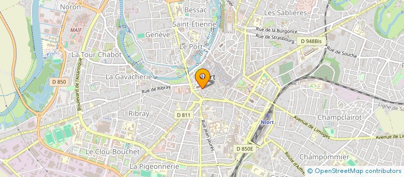 localisation de l'entreprise SI D'ENERGIE DES DEUX-SEVRES à NIORT