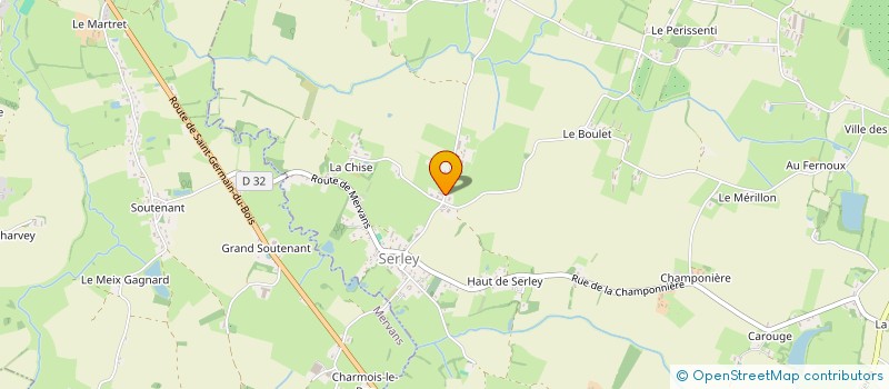 localisation de l'entreprise SI DE COLLECTE ET D'ELIMINATION DES DECHETS DE BRESSE NORD à SERLEY