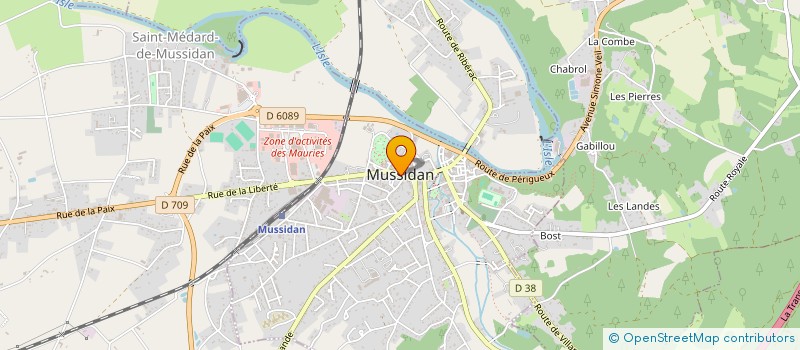 localisation de l'entreprise SI DE COLLECTE ET DE TRAITEMENT DES EAUX USEES CREMPSE ET ISLE EN MUSSIDANAIS à MUSSIDAN