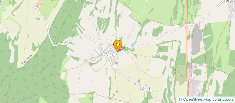 localisation de l'entreprise SI DE L'EGLISE DE VERNE à VERNE