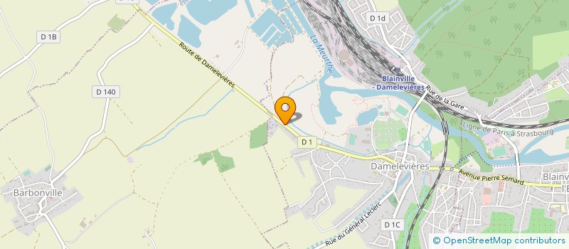 localisation de l'entreprise SI DE L'ENVIRONNEMENT A BLAINVILLE - DAMELEVIERES à DAMELEVIERES