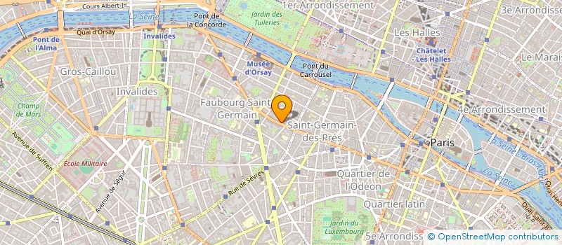 localisation de l'entreprise SI DE L HOTEL DE LAIGUE  PARIS