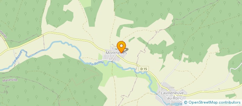 localisation de l'entreprise SI DE LA FORET DE L'OGNON à MONTHERIES