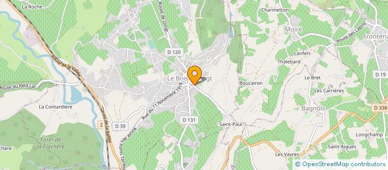 localisation de l'entreprise SI DE LA RESIDENCE POUR PERSONNES AGEES JEAN BOREL à VAL D'OINGT