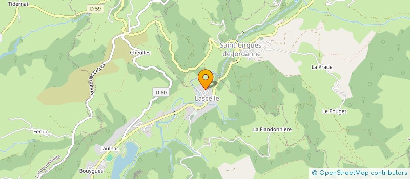 localisation de l'entreprise SI DE LA VALLEE DE LA JORDANE à LASCELLE