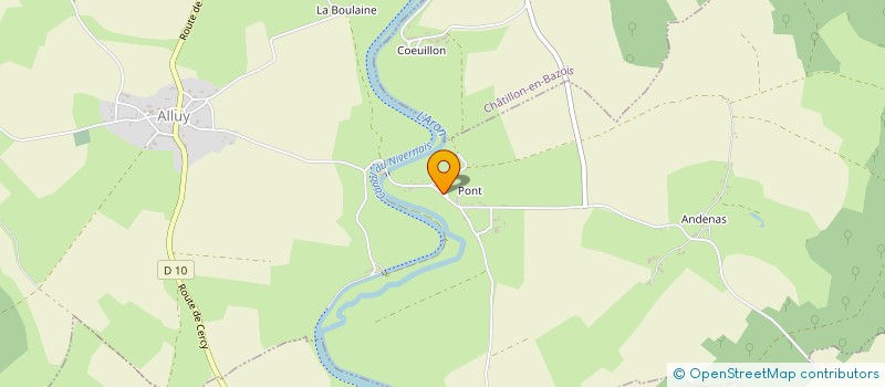 localisation de l'entreprise SI DE REGRPT PEDAG DES ECOLES ALLUY BICHES BRINAY TINTURY à BRINAY
