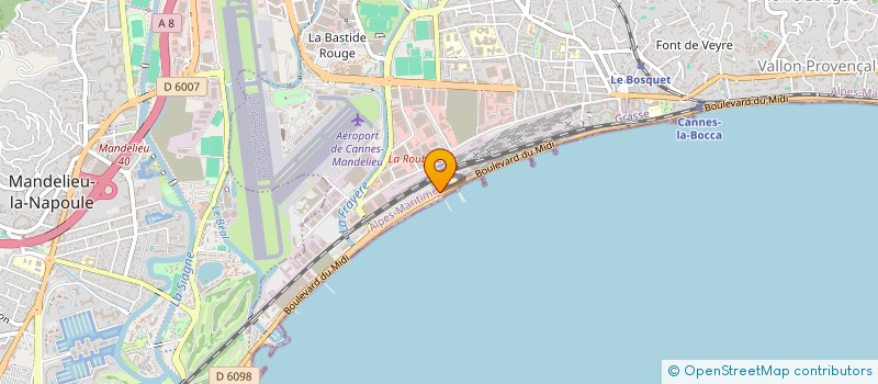 localisation de l'entreprise SI DES COMMUNES ALIMENTEES PAR LES CANAUX DE LA SIAGNE ET DU LOUP à CANNES