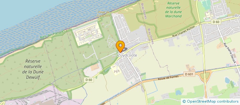 localisation de l'entreprise SI DES DUNES DE FLANDRE  ZUYDCOOTE
