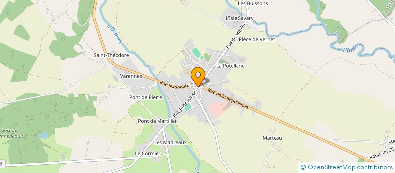 localisation de l'entreprise SI DES EAUX DE LA REGION DE CLION SUR INDRE à CLION