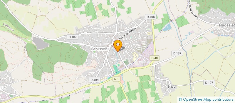 localisation de l'entreprise SI DES EAUX DE LA VAUNAGE à CALVISSON