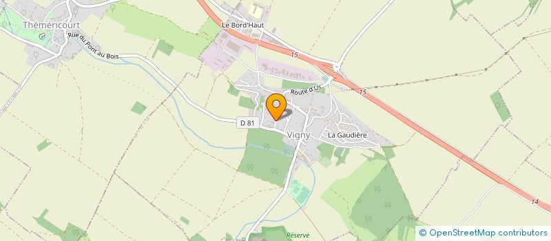 localisation de l'entreprise SI DES EAUX DE LA VIOSNE, DE L'AUBETTE ET DE LA MONTCIENT à VIGNY