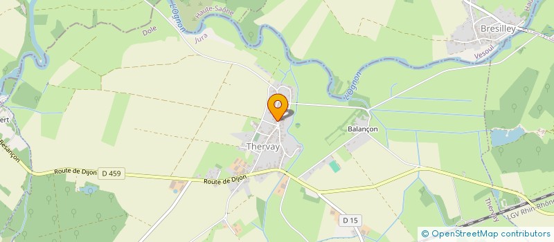 localisation de l'entreprise SI DES EAUX DE MONTMIREY-LE-CHATEAU à THERVAY