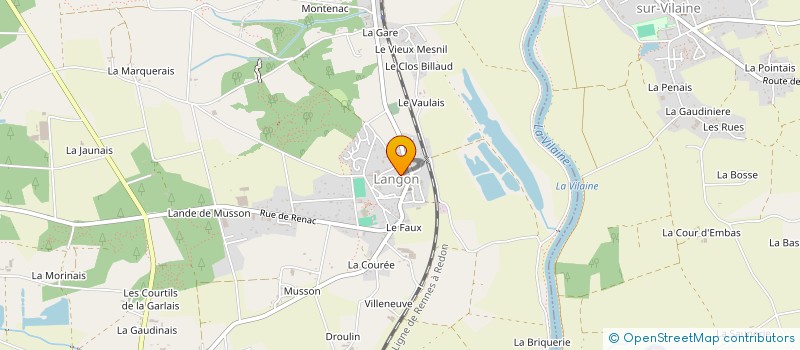 localisation de l'entreprise SI DES EAUX DE PORT DE ROCHE à LANGON