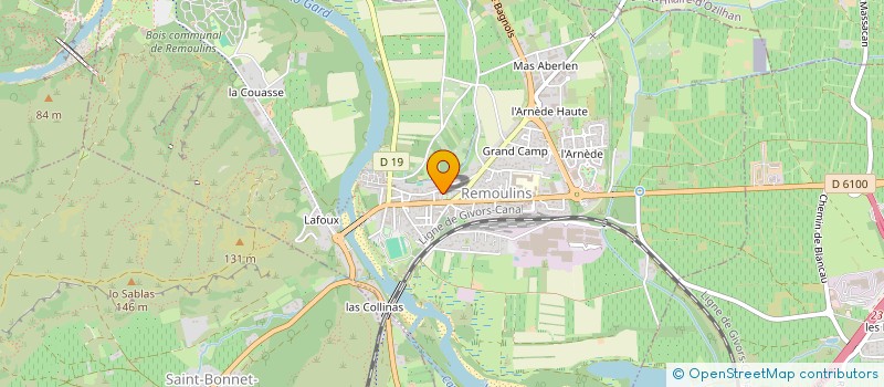 localisation de l'entreprise SI DES EAUX DE REMOULINS ET SAINT-BONNET-DU-GARD  REMOULINS