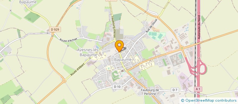 localisation de l'entreprise SI DES EAUX DU SUD-ARTOIS à BAPAUME