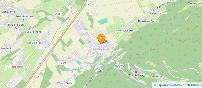 localisation de l'entreprise SI DES ECOLES DU GELON COISIN à CHAMOUX-SUR-GELON