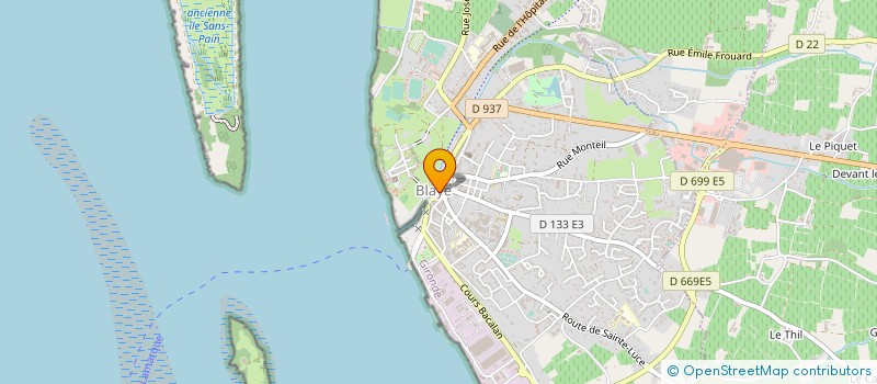 localisation de l'entreprise SI DES ETABLISSEMENTS SCOLAIRES DU SECOND DEGRE DE BLAYE à BLAYE