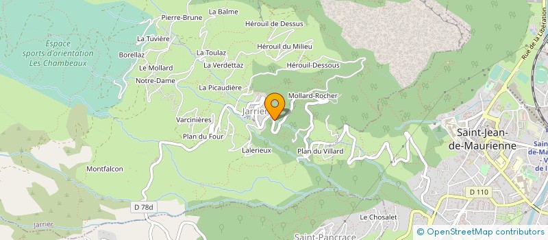 localisation de l'entreprise SI DES GRANDES BOTTIERES à FONTCOUVERTE-LA-TOUSSUIRE