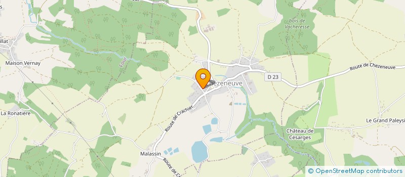 localisation de l'entreprise SI DES INSTALLATIONS SPORTIVES DE CRACHIER CHEZENEUVE à CHEZENEUVE