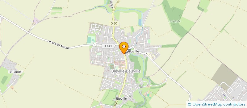 localisation de l'entreprise SI DES QUATRE CHEMINS à BIEVILLE-BEUVILLE
