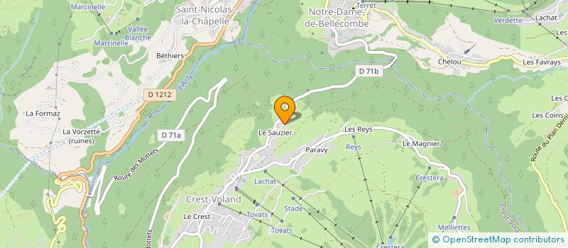 localisation de l'entreprise SI DOMAINE SKIABLE - CREST-VOLAND - COHENNOZ à CREST-VOLAND