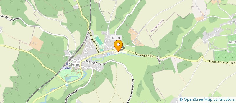 localisation de l'entreprise SI DU COLLEGE JEAN DELACOUR  CLERES