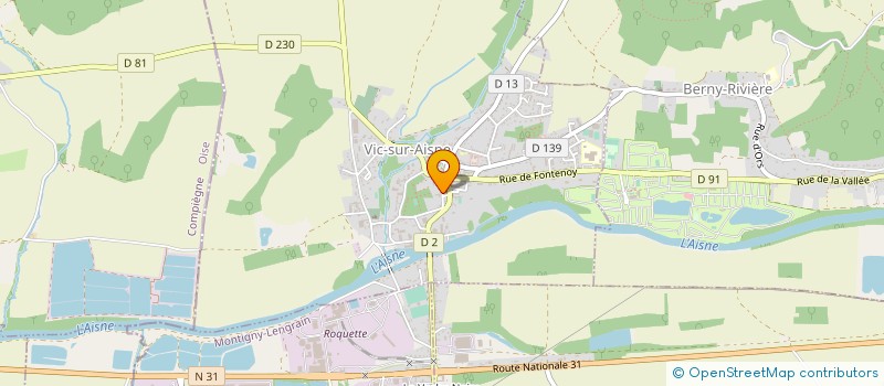 localisation de l'entreprise SI DU PAYS DE LA VALLEE DE L'AISNE  VIC-SUR-AISNE