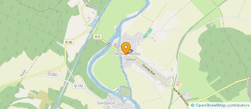 localisation de l'entreprise SI DU REGROUPEMENT PEDAGOGIQUE DE LA SAONE  SEVEUX-MOTEY