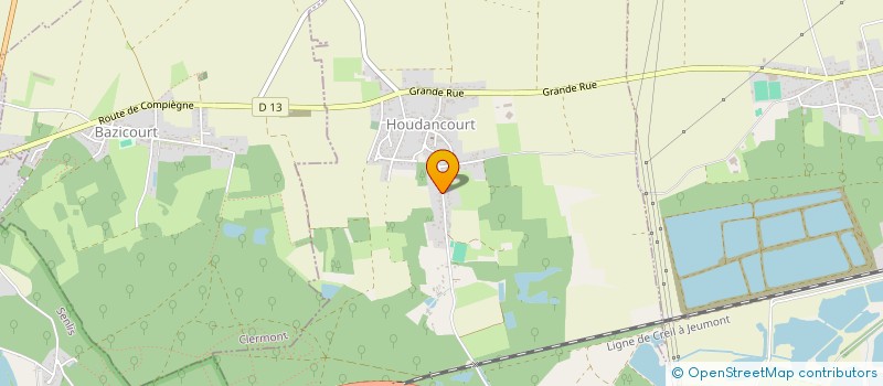 localisation de l'entreprise SI DU REGROUPEMENT PEDAGOGIQUE INTERCOMMUNAL DE HOUDANCOURT SACY LE PETIT  HOUDANCOURT