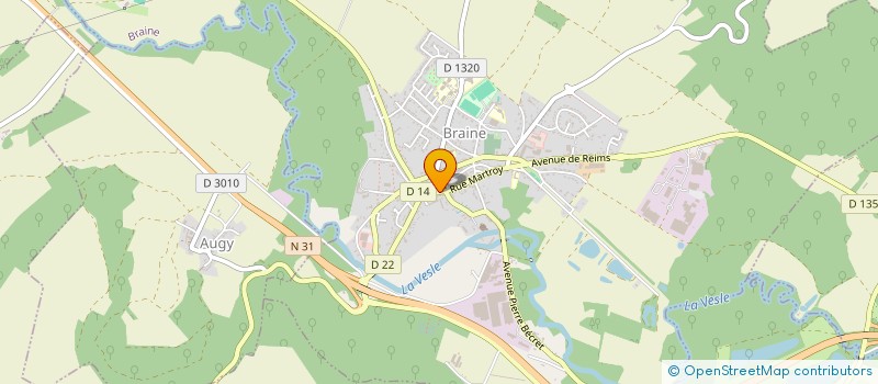 localisation de l'entreprise SI DU SECTEUR SCOLAIRE DE BRAINE  BRAINE