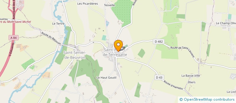 localisation de l'entreprise SI DU TERREGATE ET DU BEUVRON à SAINT-AUBIN-DE-TERREGATTE