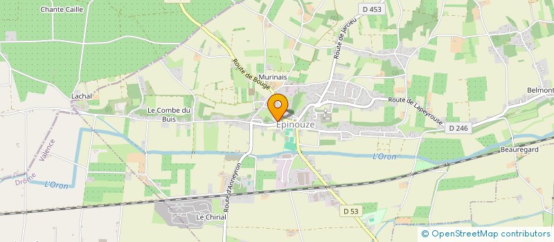 localisation de l'entreprise SI EAUX EPINOUZE LAPEYROUSE MORNAY à EPINOUZE