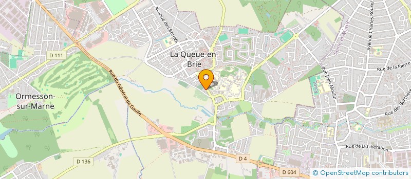 localisation de l'entreprise SI ENTRETIEN AMENAG RUISSEAU LE MORBRAS à LA QUEUE-EN-BRIE