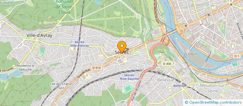 localisation de l'entreprise SI EQUIPEMENT SANITAIRE SOC SEVRES CHAVILLE VILLE AVRAY à SEVRES