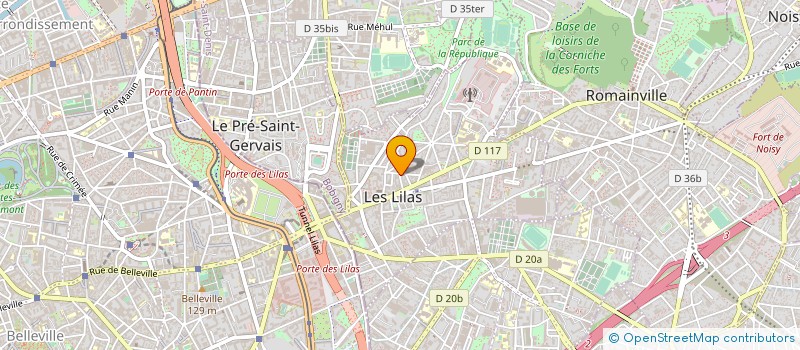 localisation de l'entreprise SI ET JP à LES LILAS