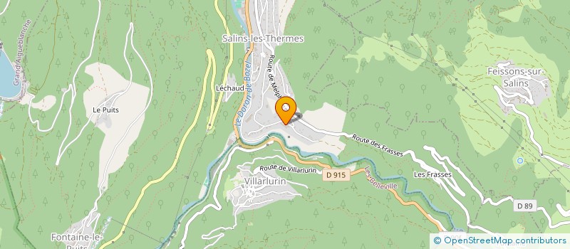 localisation de l'entreprise SI ETUDES REALISATION SANITAIRES SOCIALES CANTON MOUTIERS à SALINS-FONTAINE