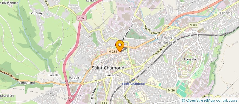 localisation de l'entreprise SI-FOOD  SAINT-CHAMOND