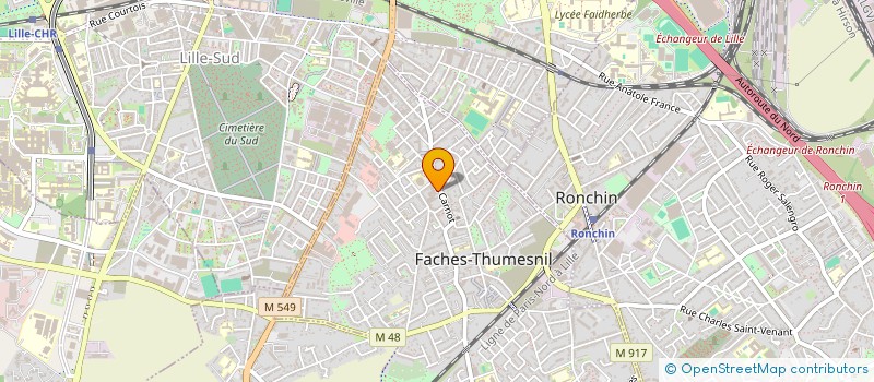 localisation de l'entreprise SI INSERTION SOCIALE PROFESSIONNELLE à FACHES-THUMESNIL