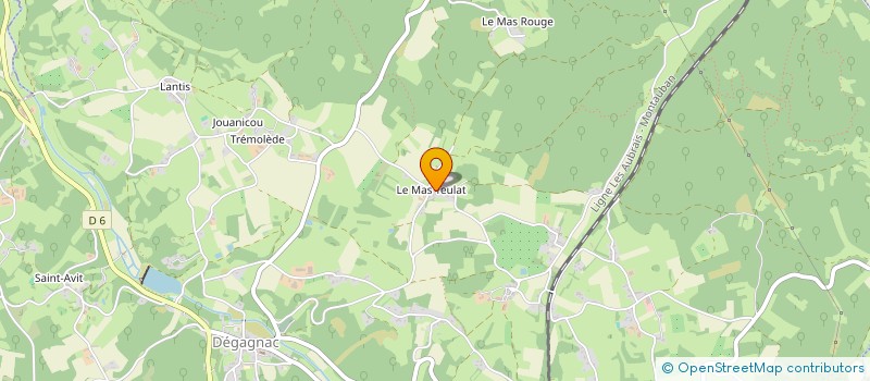 localisation de l'entreprise SI J'ETAIS  DEGAGNAC