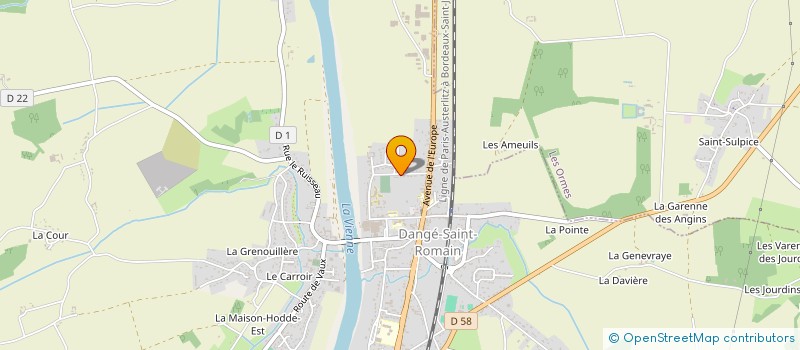 localisation de l'entreprise SI L'ON DANSAIT à DANGE-SAINT-ROMAIN