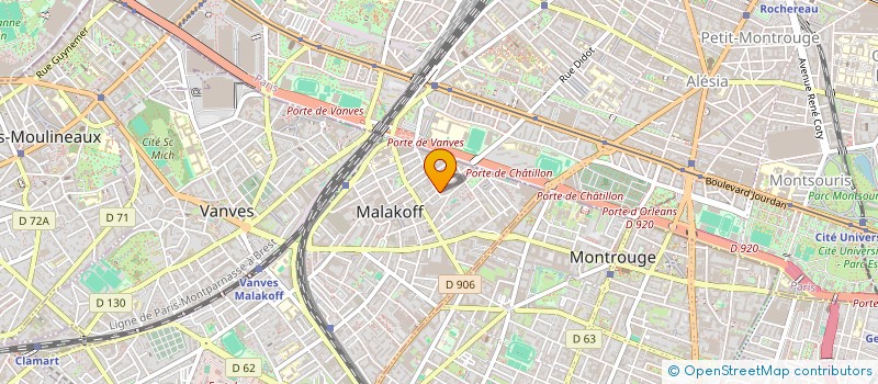 localisation de l'entreprise SI LARBI - MECHERI  MALAKOFF