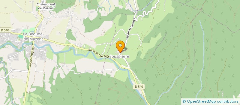 localisation de l'entreprise SI PAR HASARD PAR LA LEZARDE  SOUSPIERRE