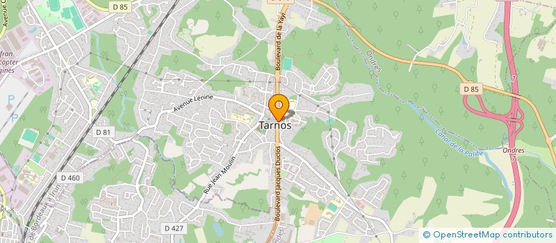 localisation de l'entreprise SI PARC DES SPORTS BOUCAU TARNOS à TARNOS