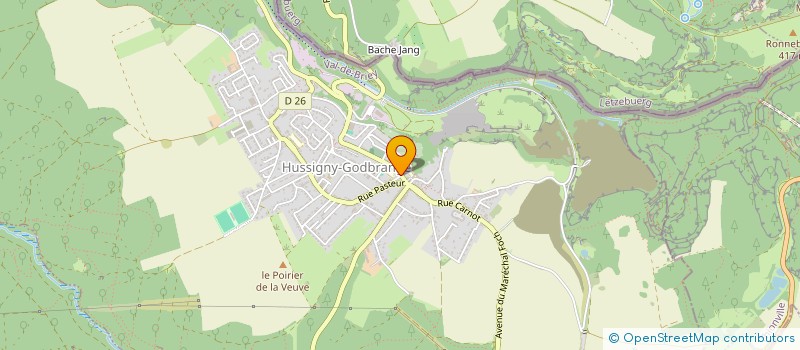 localisation de l'entreprise SI POLICE MUNICIPALE D'HUSSIGNY LONGLAVILLE à HUSSIGNY-GODBRANGE
