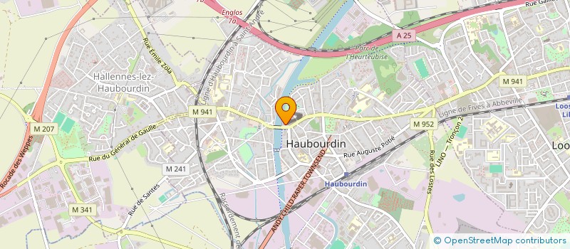 localisation de l'entreprise SI POUR LA CONSTRUCTION ET LA GESTION D'EQUIPEMENTS SPORTIFS ET DE PLEIN-AIR à HAUBOURDIN