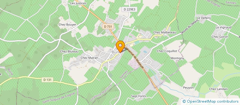 localisation de l'entreprise SI POUR PERSONNES AGEES ET RETRAITEES à BURIE